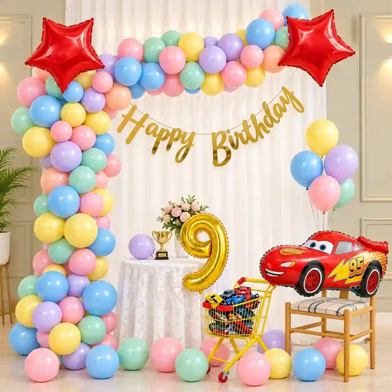 Car Theme Arch Wall decoration